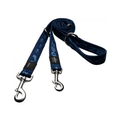 Rogz Alpinist Multi-Purpose Lead XL- Мултифункционален повод за две или едно куче 25 мм/-1, 6м - син