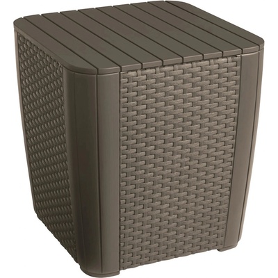Keter Záhradný stolík Luzon Rattan Look Flat Cappuccino Brown