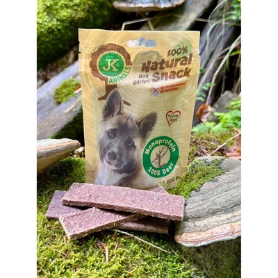 JK ANIMALS 100% Natural Snack Přírodní Monoprotein Deer 100 g