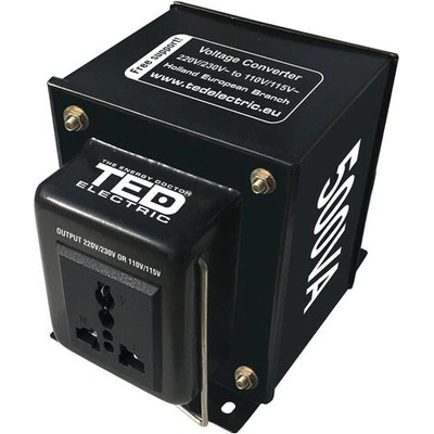 Ted electric волтов конвертор 220V / 110V Up / Down 500VA TED003676 (TED-VOLTAGE-CONV-500VA)