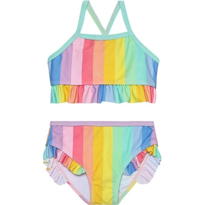 Color Kids Bikini W. Frills AOP-4024-Pink Lemonade Růžová