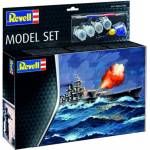 Revell Комплект за сглобяване, Revell, Боен кораб Гнайзенау, 48 части (R65181)