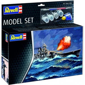 Revell Комплект за сглобяване, Revell, Боен кораб Гнайзенау, 48 части (R65181)