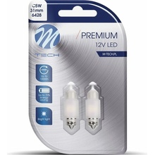 M-Tech PREMIUM C5W 31 mm 2 LED biele 2 ks LB360W