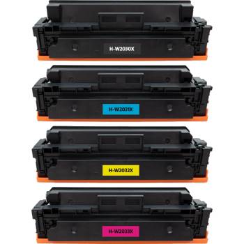 Image 1 of HP w2030x-w2033x / 415x промо пакет с чип (bk, c, m, y) 4бр