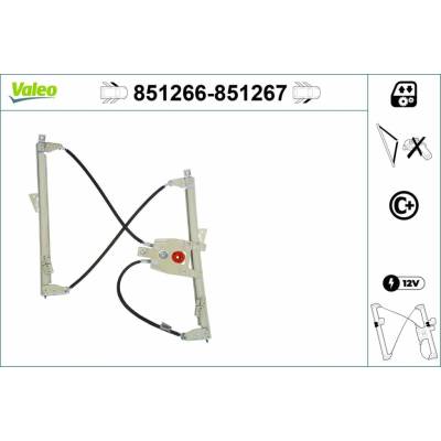Mechanizmus zdvíhania okna VALEO 851266