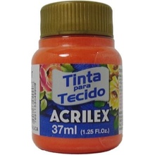 Acrilex Barva na textil 37 ml metalická oranžová 517