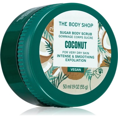 The Body Shop Coconut Body Scrub Vegan telový peeling s kokosom 50 ml