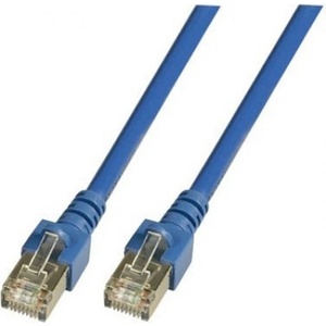  Екраниран мрежови кабел категория 5е sf-utp, pvc, cca, син : Дължина - 5 м (k5459.5)