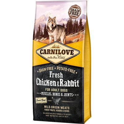 Carnilove Fresh Chicken & Rabbit for Adult Dogs 12 kg