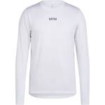 Rapha Фланелка с дълъг ръкав за колоездене Rapha Long Sleeve Trail Technical T-Shirt Cycling jersey - White / Fossil Blue (056-4331-0311)