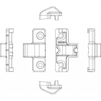 MACO prítlačný závěs skrytý rámový díl REHAU S730 – Zboží Mobilmania