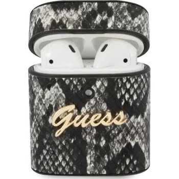 Guess GUACA2PUSNSMLBK калъф за AirPods, черен, Python Collection (GUACA2PUSNSMLBK)