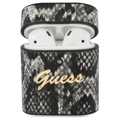 Guess GUACA2PUSNSMLBK калъф за AirPods, черен, Python Collection (GUACA2PUSNSMLBK)