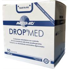 DROP MED Rýchloobväz sterilný antiseptický 7 x 5 cm 50 ks