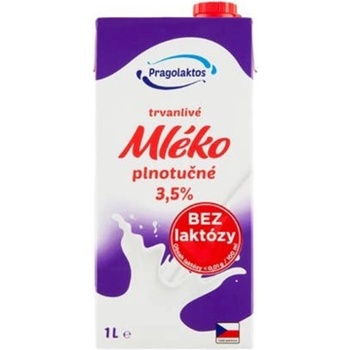Pragolaktos Trvanlivé mléko bez laktózy 3,5% 1 L