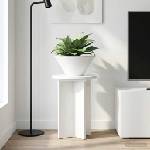 vidaXL Стойка за растения 2 бр. Бял гланц Ø29, 5 x 40 см (899739)