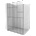 Mexen Kioto L душ параван Walk-in 100 x 200 см, черен модел, бял - 800-100-103-20-78 (800-100-103-20-78)