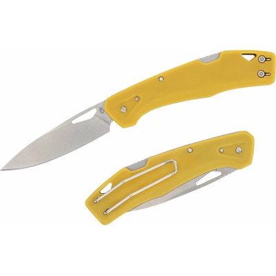 LST Clip Point 420HC Mustard Yellow