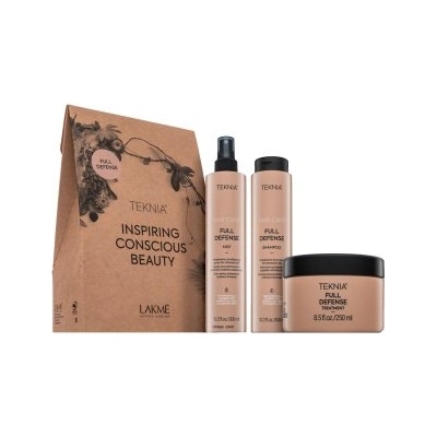 Lakmé Teknia Full Defense Pack комплект За защита и блясък на косата 300 ml + 300 ml + 250 ml