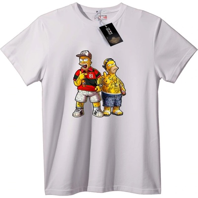 NOONEBRAND Тениска Симпсънс Улично Изкуство - XL, Black