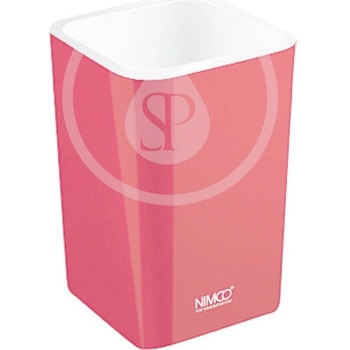 NIMCO Pohárik na zubné kefky ELI | stojaci | červený (EL 3058-30)