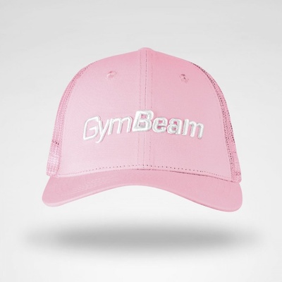 Mesh Panel Cap Baby Pink GymBeam růžová bavlna polyester