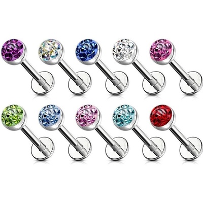 Šperky4U piercing do brady labreta LB01063-1208C