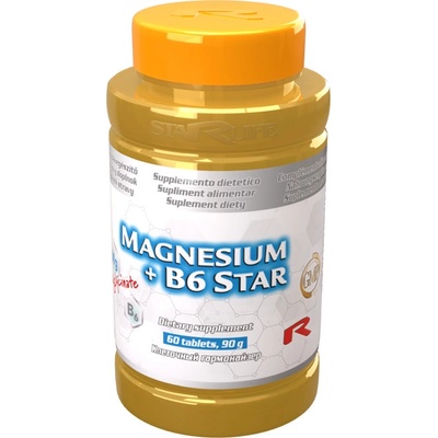 Starlife MAGNESIUM + B6 STAR 60 kapslí