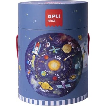 APLI Пъзел, кръгъл, 48 части, APLI Kids "Кръгъл пъзел", звездна система 18200 (18200)