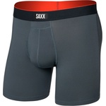 Saxx Мъжко синтетично термобельо Saxx Multi-Sport Mesh Boxer Brief Fly Synthetic base layer - Turbulence / Black WB (014-2278-0712)