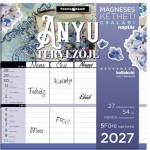 Lizzycalendar Стенен календар, магнитен, двуседмичен, 22x22 см, LIZZYCALENDAR „Дизайнът на мама в стил скрапбук (7540228001)