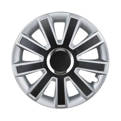 Leoplast Тасове за джанти Flash сребро / черно - 14