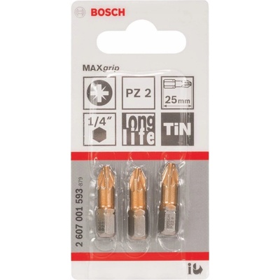 Bosch PZ2 x 25 mm 3 ks 2607001593
