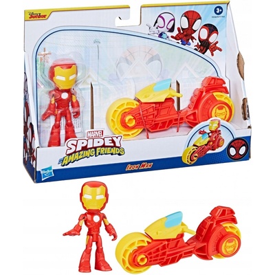 Marvel Spidey a jeho úžasní přátelé Iron Man & Toy Motorcy