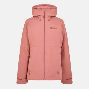 Jack Wolfskin Дамско яке Jack Wolfskin Womens Wisper Quilted Weather-Resistant Insulated Puffer Jacket - Mineral Red