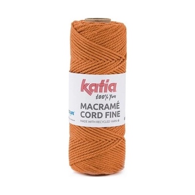 MACRAME CORD FINE 2,5mm Katia Farby MACRAME CORD FINE: 209 pastelová oranžová
