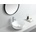 Inter Ceramic ПОРЦЕЛАНОВ УМИВАЛНИК ICB 875 SILVER EDGE ВЪРХУ ПЛОТ 41.5x13.5см СРЕБЪРЕН КАНТ (ICB875 SILVER EDGE)