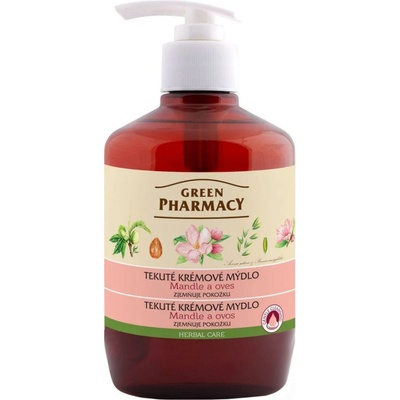 Green Pharmacy tekuté mydlo s mandľami a ovsom 460 ml