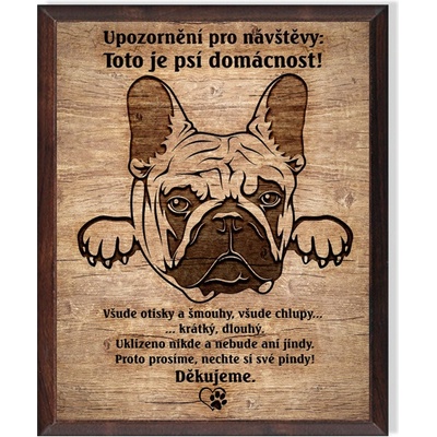 Cedulky sport hobby Obrázek Francouzský buldoček - Domácnost/OD7004 – Hledejceny.cz