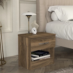 TopMebel Нощно шкафче Lube TopMebel от меламин в орех 40x28, 2x40cm
