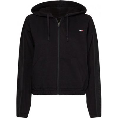 Tommy Hilfiger Relaxed Branded Zip Up Hoodie black