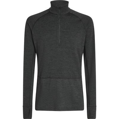 Icebreaker ZoneKnit 260 LS Half Zip tmavosivá