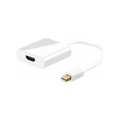 MicroConnect Mini Displayport-HDMI Adaptor Mini DP Male - HDMI Female White, with Audio, 15 cm, Passive, gold plated