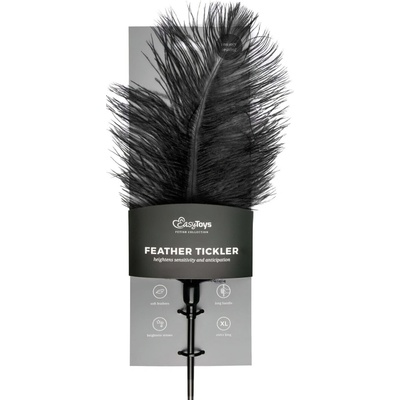 EasyToys dlouhé péřové dráždidlo černé – Zbozi.Blesk.cz