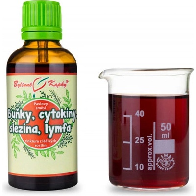 Bylinné kapky Pavlovy bylinné kapky Buňky cytokiny slezina lymfa Netopýr 3 tinktura 50 ml
