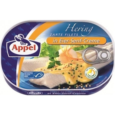 Appel Filety ze sledě ve vaječno hořčičném krému 200 g