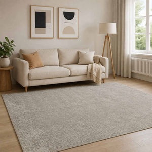 vidaXL Килим Бежово 120 x 180 cm 100% полиестер 3 mm Пере се (42041648)
