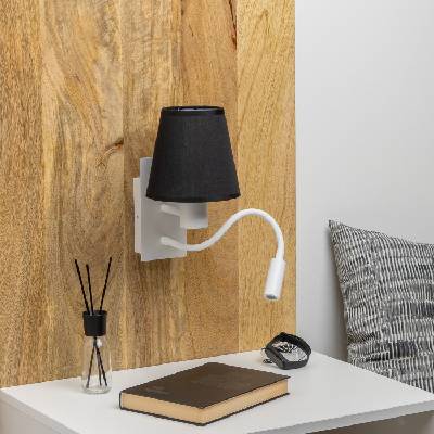 Brilagi - LED Аплик NUBILA 1xE27/25W/230V + LED/3W бял/черен (BG1559A)