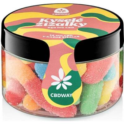 CBD WAY Kyselé žížalky 250 mg 100 g